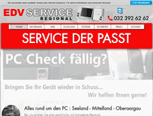 Tablet Screenshot of edv-support.ch